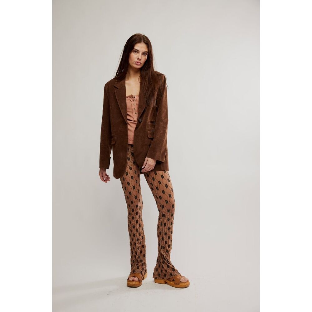 Free People Paper Cut Vegan Blazer